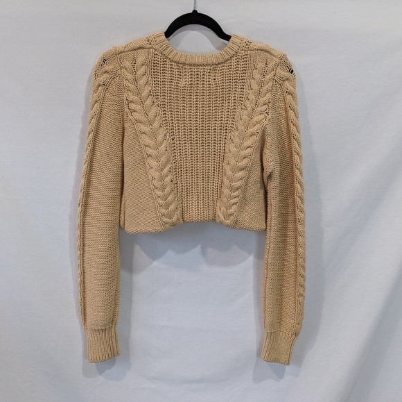NWT Pistola LA Cotton Knit Cropped Honey Shrug Sweater Size Small - Picture 10 of 12
